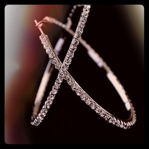 Rhinestone Hoops